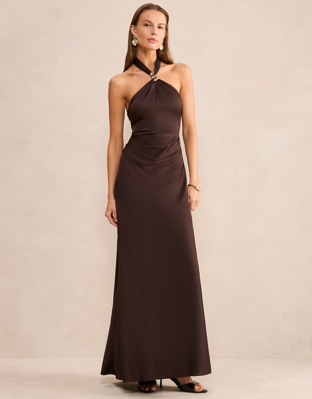 Forever New - Mariposa Halter Neck Maxi Dress