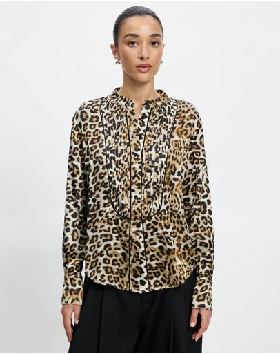 Lindsay Nicholas New York - Tuxedo Blouse