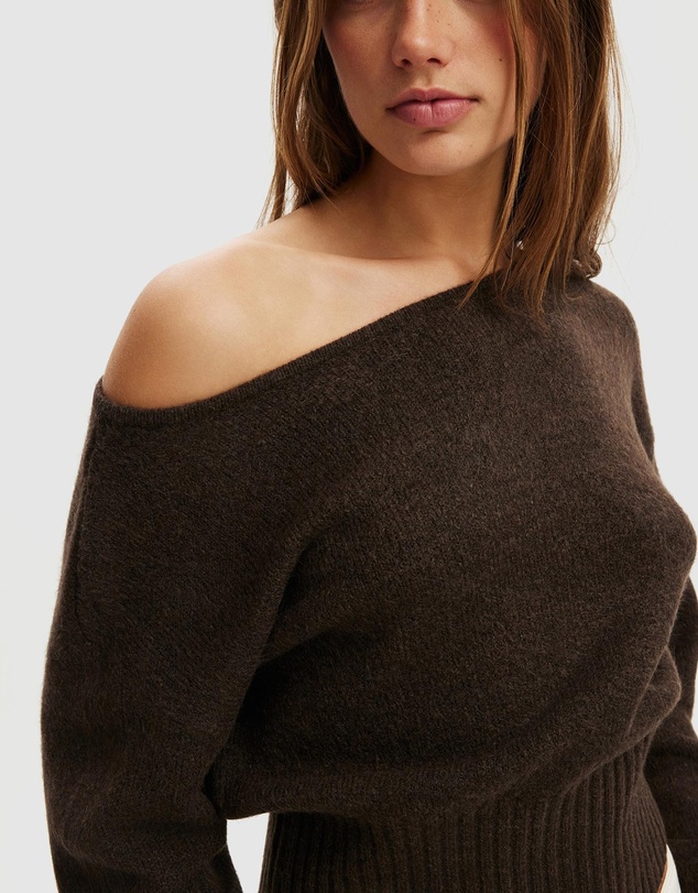 Cotton On - Softest Luxe Off Shoulder Knit