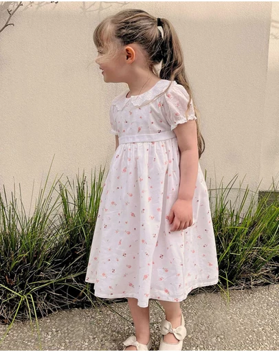 Purebaby - Rosebud Dress - Babies-Kids
