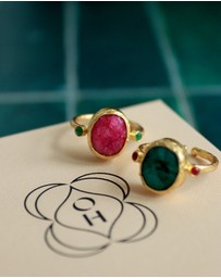 Ottoman Hands - Lucia Ruby Cocktail Ring