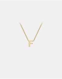 Zoe Olivia - 9K Gold Initial F Necklace