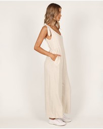 Petal & Pup - Ayla Linen Jumpsuit - Oatmeal