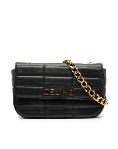 Pre-Loved by Azura Reborn - Pre-Loved Matelasse Goatskin Monochrome Chain Shoulder Bag