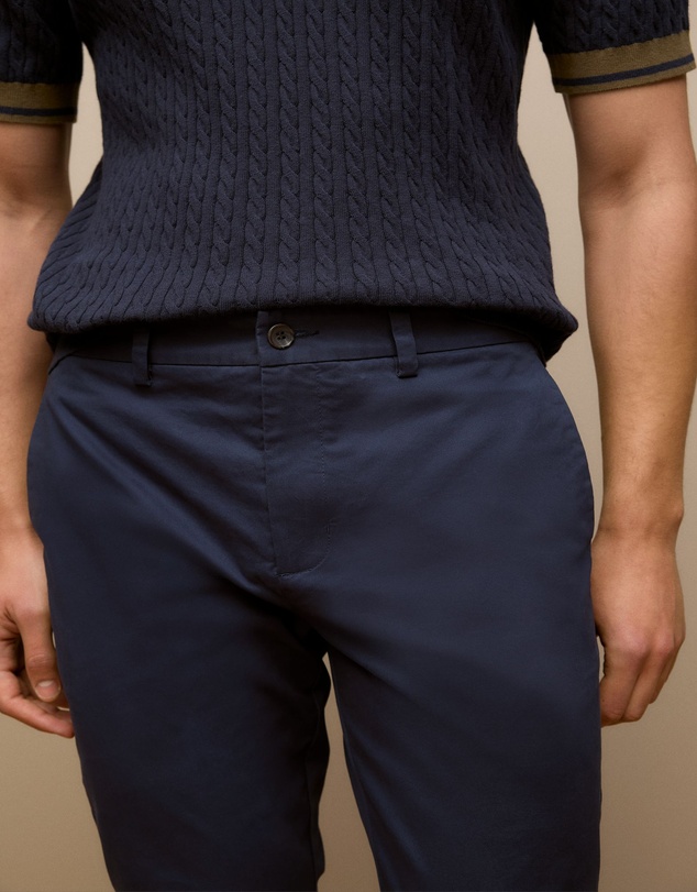 Trenery - Slim Fit Chino Pant in Navy