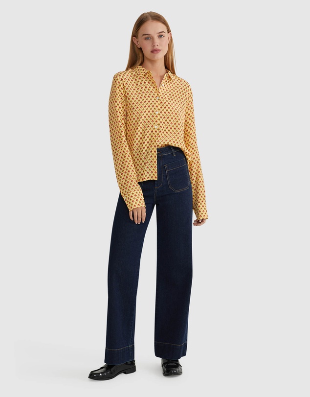 Oxford - Poppy Printed Blouse