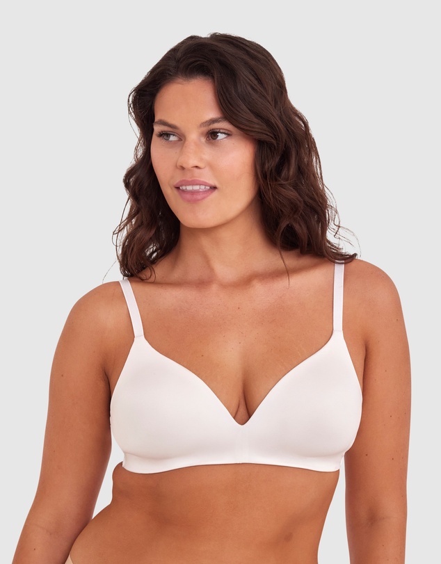 Bras N Things - Inner Essence Contour Plunge Wirefree Bra - Ivory