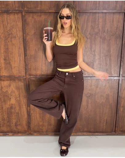 Dazie - Florence Mid Straight Jeans