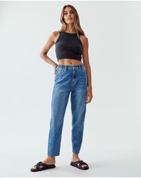 Calli - Hudson Mom Jeans
