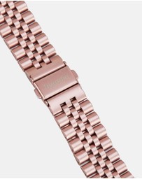 Friendie - Stainless Steel Link Bracelet Band - The Perth - Apple Watch Compatible
