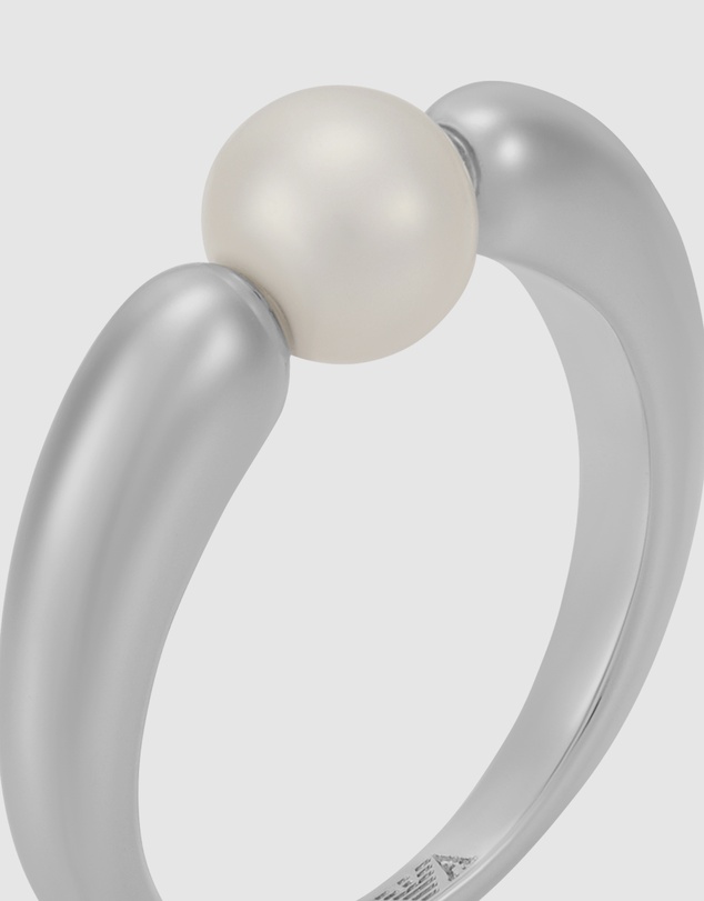 Emporio Armani - Silver tone Focal Ring EGS3257040