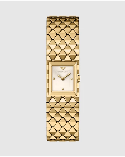 Emporio Armani - Gold Tone Analogue Watch
