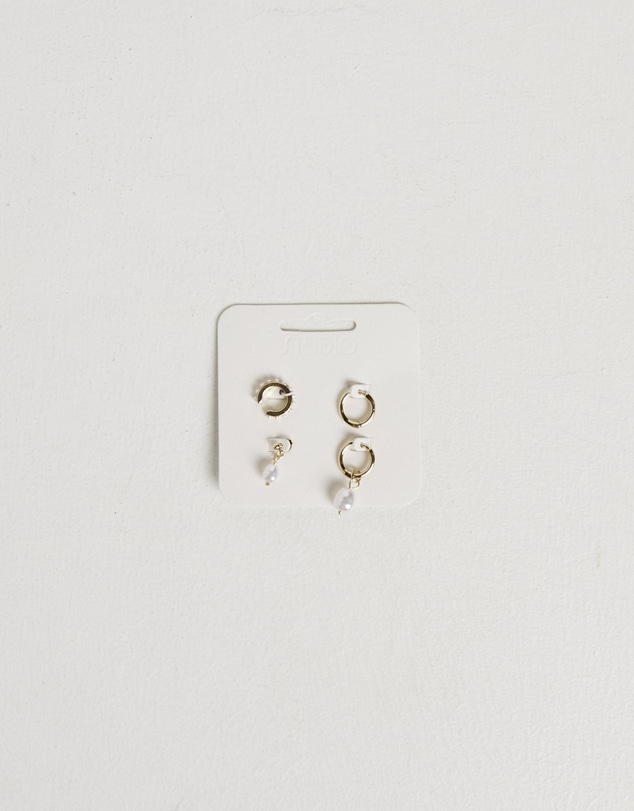 Studio - Statement Seeker Pearl Earring Pack