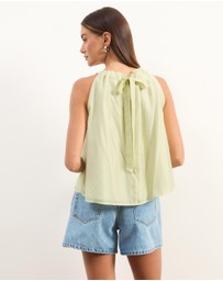 Atmos&Here - Paloma Voile Halter Neck Top