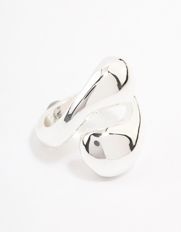Lovisa - Silver Plated Stacked Swirl Ring