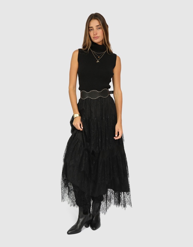 Belle & Bloom - Dreamy Days Lace Tiered Skirt