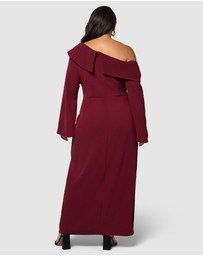 Pink Dusk by Curve Project - Say My Name Midi Dress
