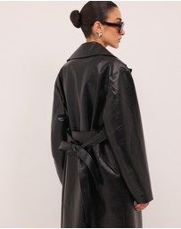 Calli - Nicholas Leather Look Trench Coat