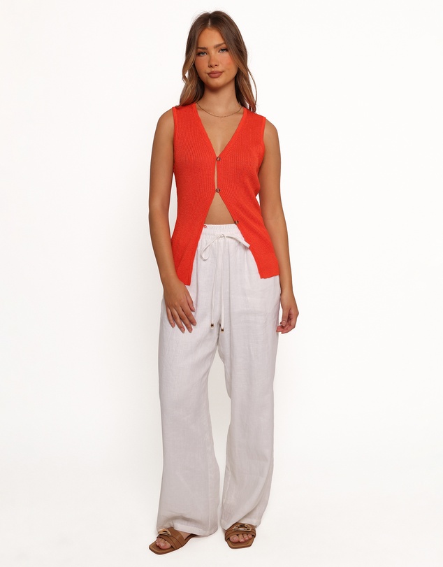 Petal & Pup - Parma Knit Vest Top - Blood Orange