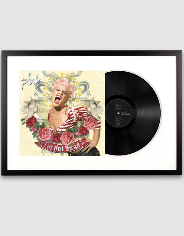 iWorld - Framed P! nk I'm Not Dead Vinyl Album Art