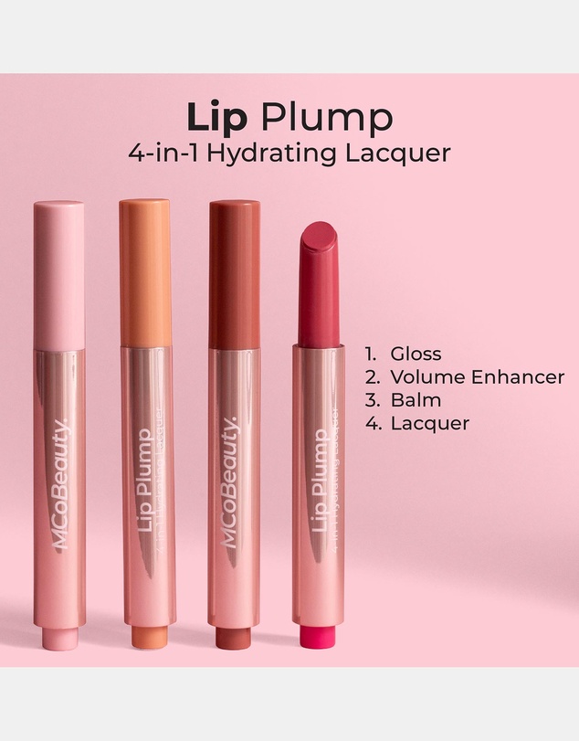 MCoBeauty - Lip Plump 4-in-1 Hydrating Lacquer - Lucy (Candy Pink)