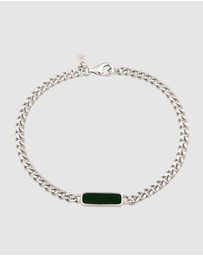 Kuzzoi - ICONIC EXCLUSIVE - Curb Chain Bracelet with Enamel Detail in 925 Sterling Silver