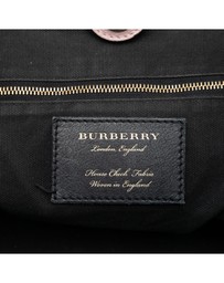 Pre-Loved by Azura Reborn - Pre-Loved Small Leather and House Check Canvas Canterbury Tote