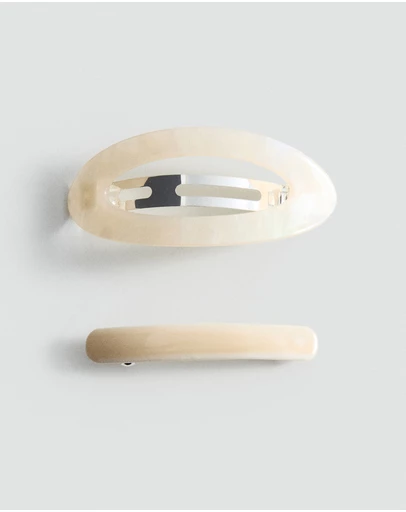 M.N.G - 2-Pack Pearlescent Effect Hair Clips