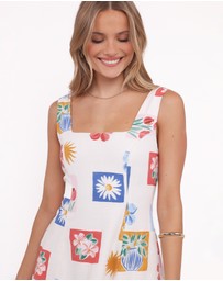Petal & Pup - Tansy Mini Dress - Tulip Stamp