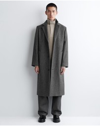 COS - Single-Breasted Wool Long Coat