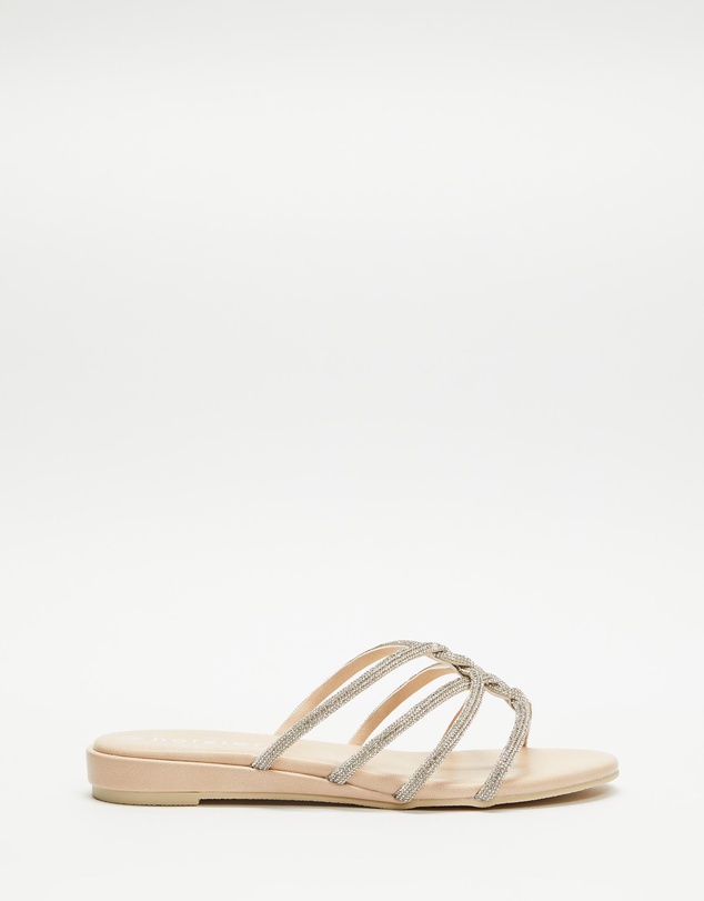 Holster - Sundance Vegan Low Wedge Slide - Beige - Women's