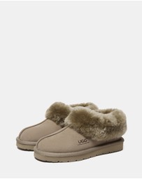 EVERAU - Australian Shepherd Ugg Homey Special Cow Suede Upper House Shoes