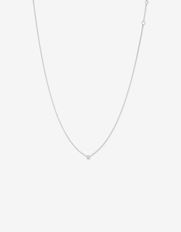 Michael Hill - Diamond Serendipity Single Stone Necklace in Sterling Silver