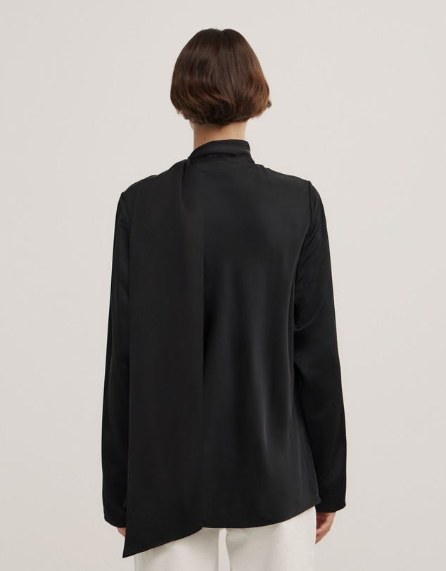 Witchery - Long Sleeve V-neck Scarf Top