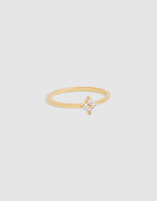 By Charlotte - Crystal Bloom Ring