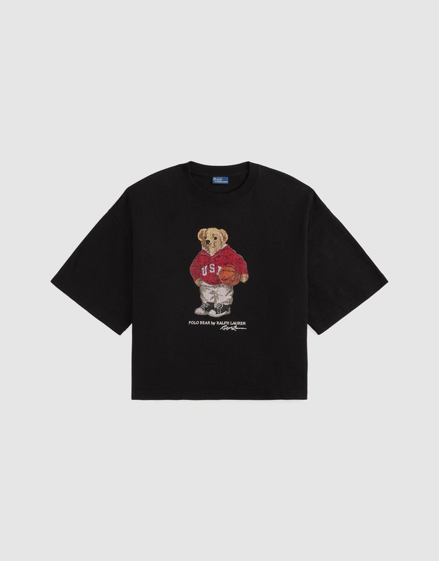 Polo Ralph Lauren - Rhinestone Polo Bear Cotton Jersey Tee