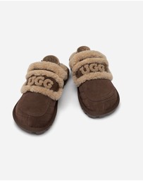 Ozwear Connection Uggs - UGG Violet Matelassé Shearling Slipper (Elastic Logo, Detachable Feature)
