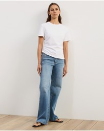 Atmos&Here - Emi Asymmetric Hem T-Shirt