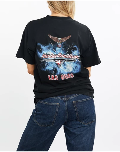 Vintage by The Real Deal - Pre Loved - Vintage 90s Harley Davidson Cafe Tee
