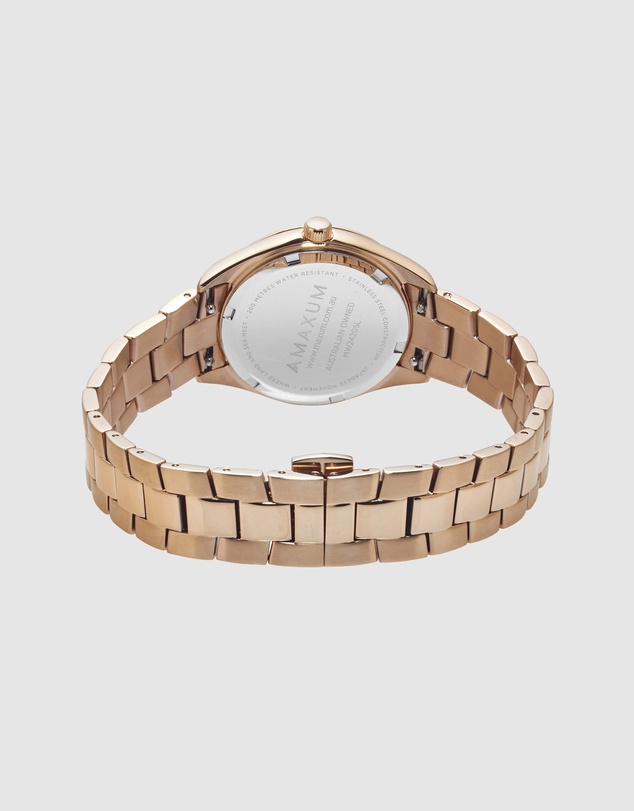 Maxum - Sydney - Rose Gold Tone Dial, Rose Gold Tone Case & Bracelet