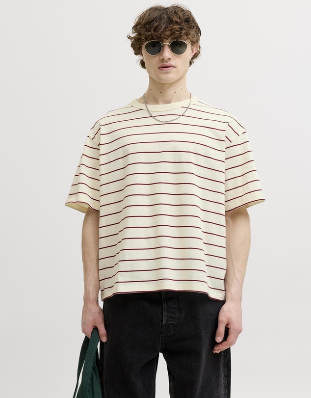 Jack & Jones - JorSavona Stripe Tee SS CN STYD SS26