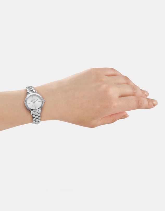DKNY - Essentials Silver 28mm Womens Watch + Silver Bracelet