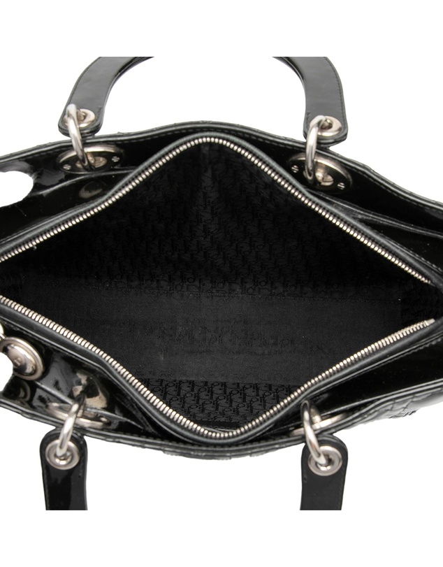 Pre-Loved by Azura Reborn - Pre-Loved Large Patent Cannage Lady Dior