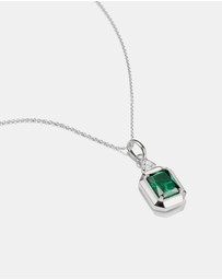 THOMAS SABO - THOMAS SABO Necklace with Green Octagon Stone Pendant