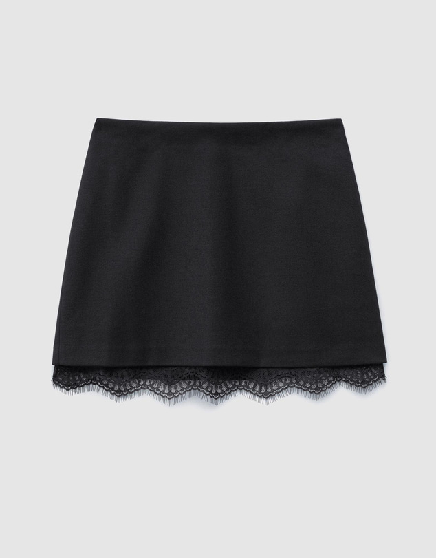 & Other Stories - Lace-Trim Mini Skirt
