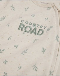 Country Road - Organically Grown Cotton Blend Logo Zip Jumpsuit