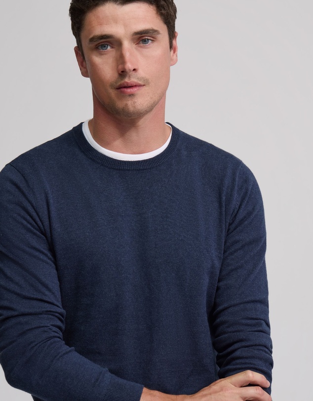 Oxford - Crew Neck Cotton Cashmere Knit