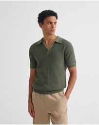Oxford - Huck Lined Knitted Polo