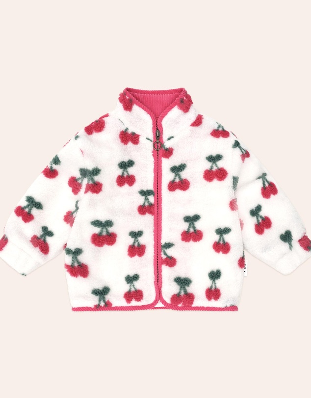 Huxbaby - Very Cherry Sherpa Jacket - Babies-Kids