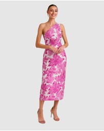 Romance by Honey and Beau - Seanna One Shoulder Midi Dress